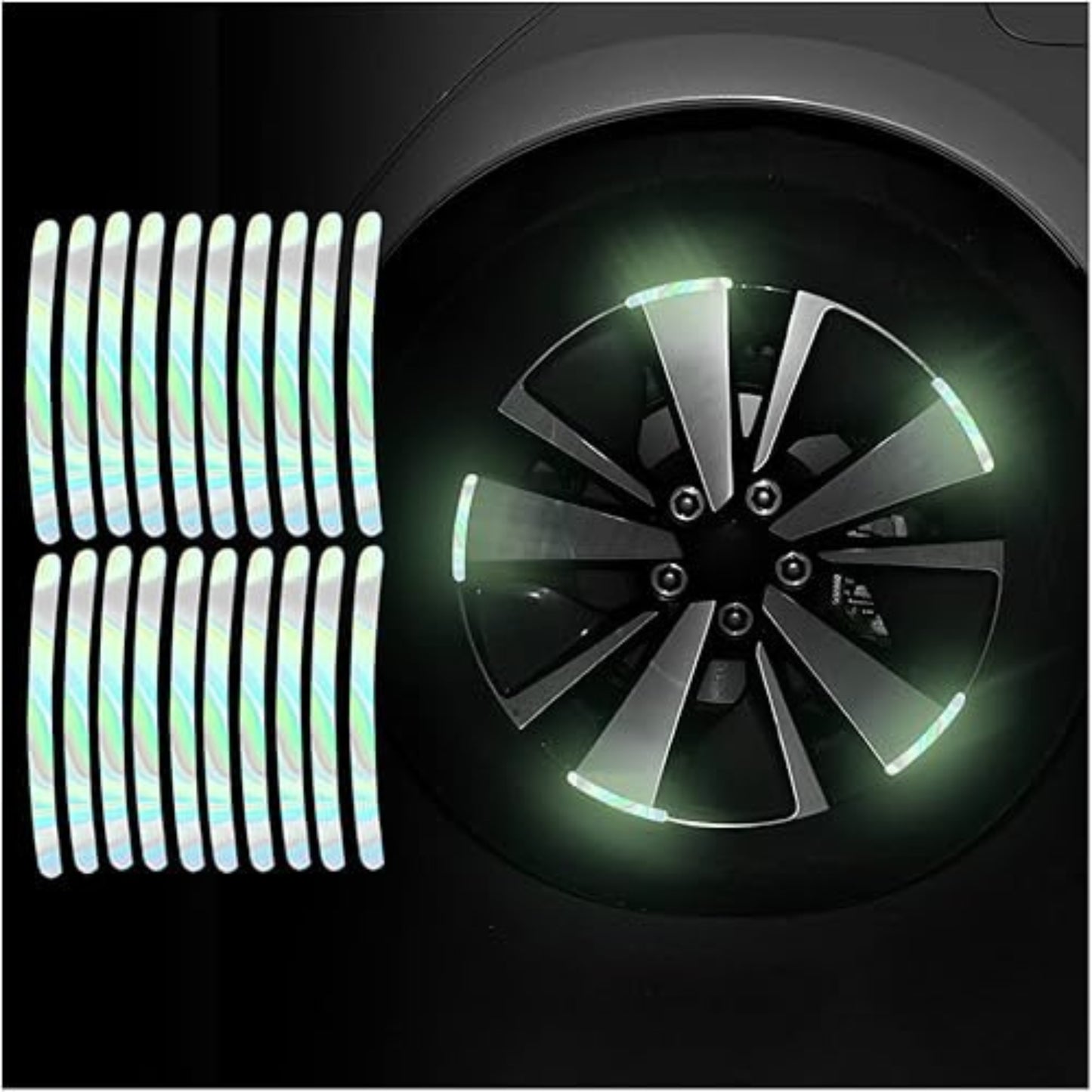 - Autocollants Réfléchissants Premium – Pack Duo (20 pièces)