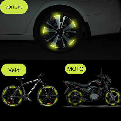 - Autocollants Réfléchissants Premium – Pack Duo (20 pièces)